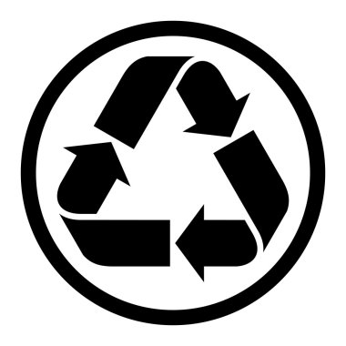 kısmen geri dönüşümlü kağıt simgesi