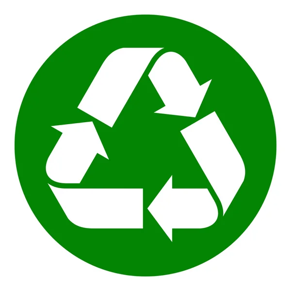 Símbolo de papel reciclado — Vetor de Stock