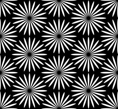 siyah-beyaz çiçek deseni