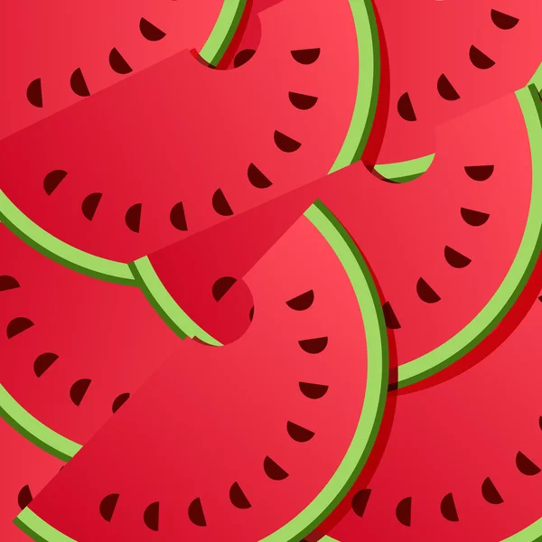 Hintergrund aus Wassermelone — Stockvektor