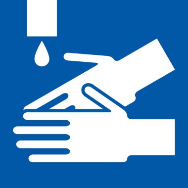 yıkama işareti eller