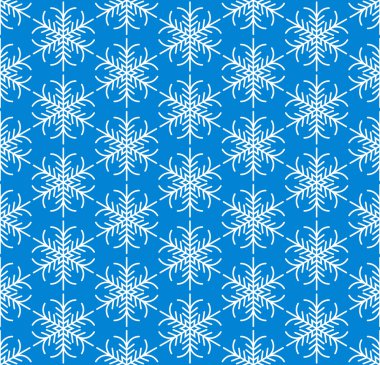 kesintisiz mavi kar tanesi desen