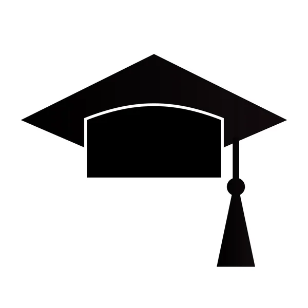 Tablero de mortero o tapa de graduación — Vector de stock