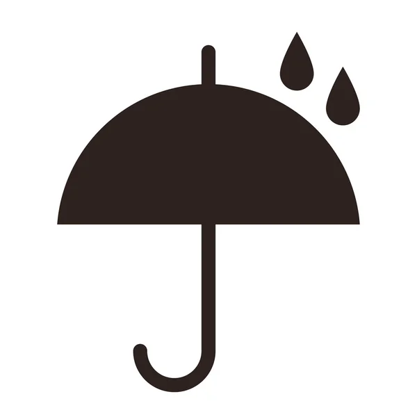 Umbrella with raindrops — Stock Vector