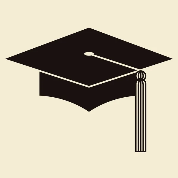 Tablero de mortero o sombrero de graduación — Vector de stock