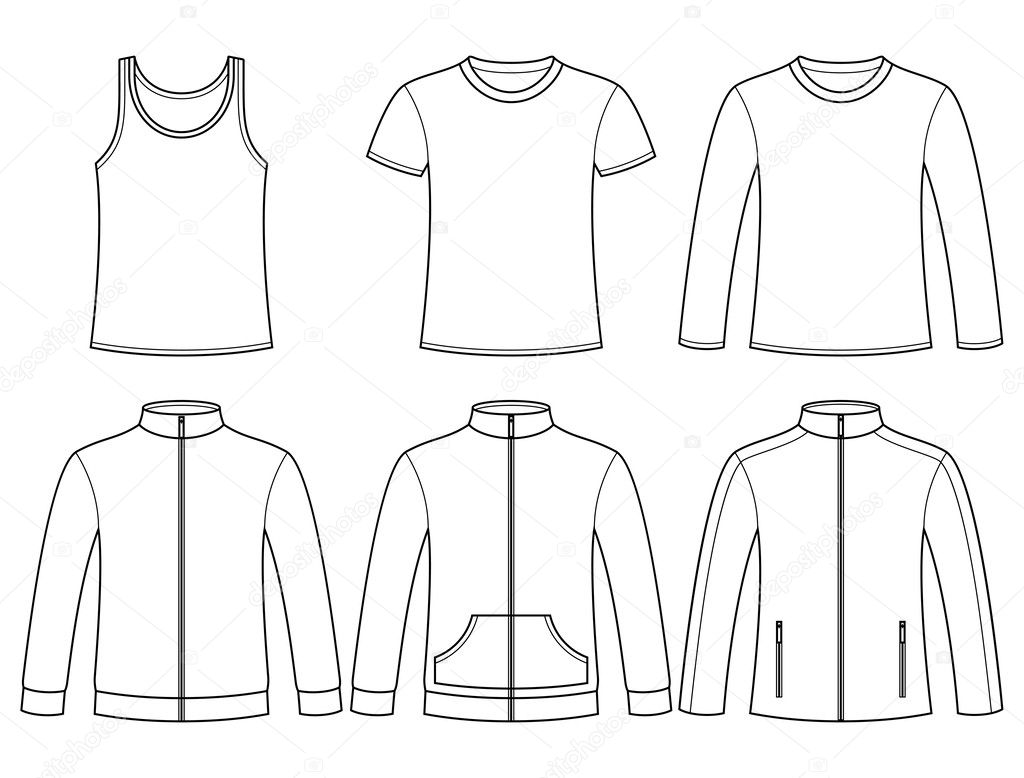 Singlet, T-shirt, Long-sleeved T-shirt, Sweatshirts and Jacket t