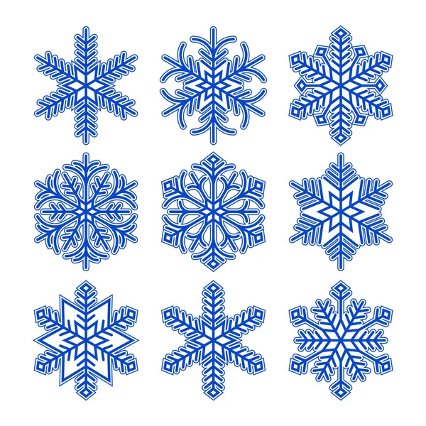 Copos de nieve — Vector de stock