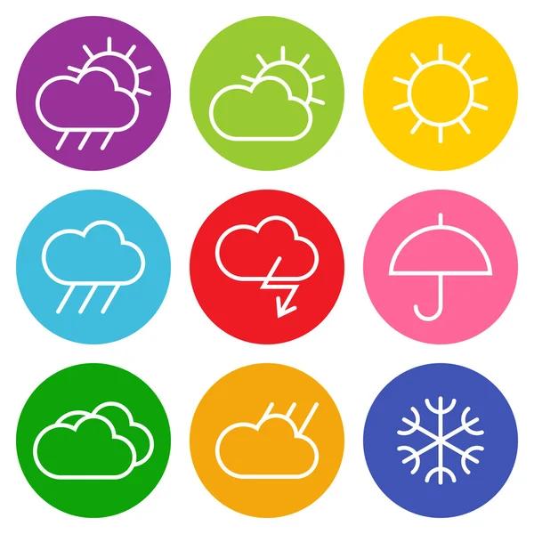 Colorful weather sign — Stock Vector