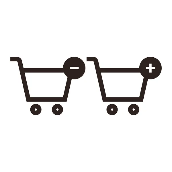 Shopping Cart Icon Set — Stock Vector