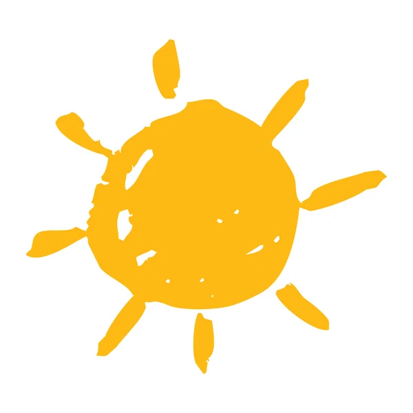 Векторная иллюстрация солнца — стоковый вектор