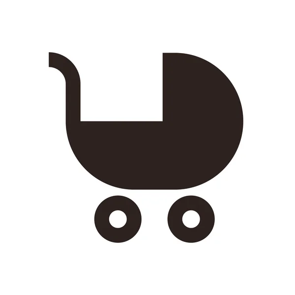 Symbole bébé chariot — Image vectorielle