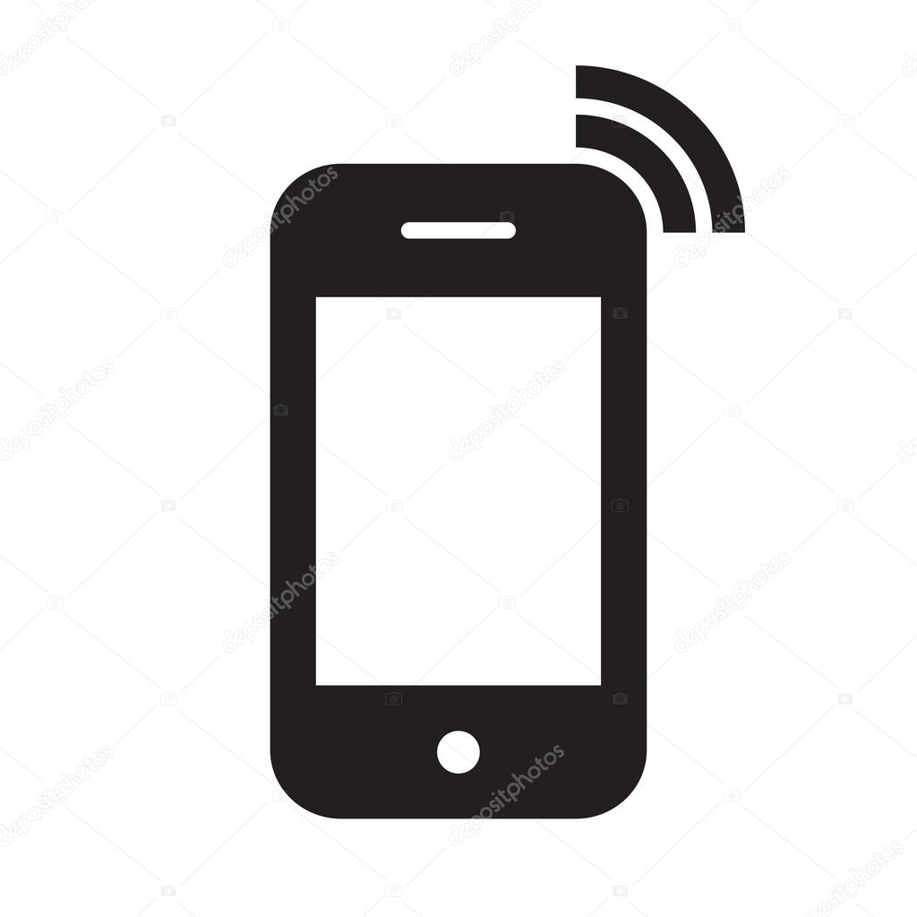 휴대 전화 아이콘 스톡 벡터 - ©nikolae 48565887