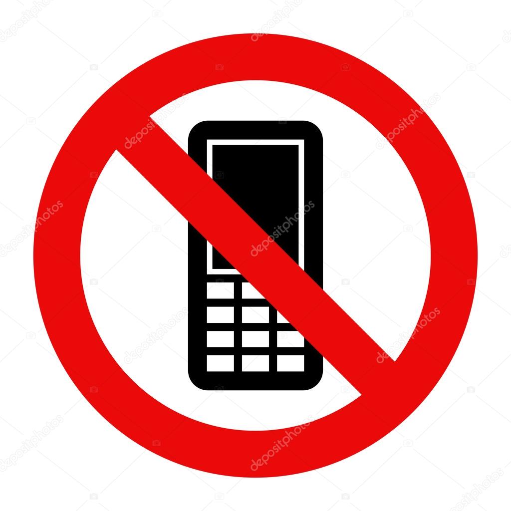 Mobile Phone prohibited Stock Vector by ©nikolae 48883205, image size:1024x1024