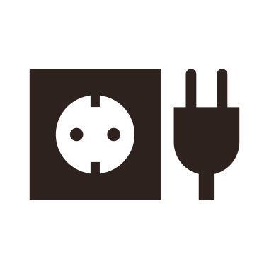 Plug and socket icon clipart