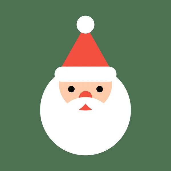 Icono Santa Claus Signo Celebración Navidad — Vector de stock