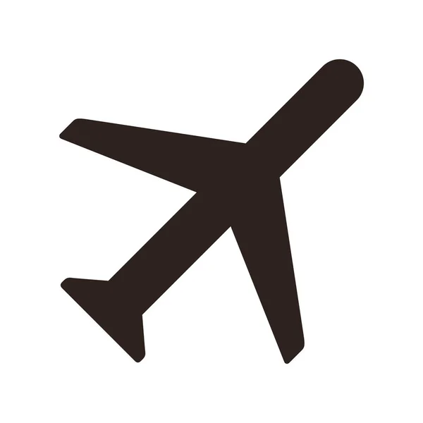 Flugzeug Symbol Isoliert Auf Weißem Hintergrund — Stockvektor