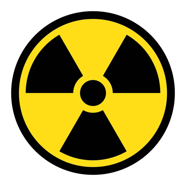 Radiation Hazard Sign Symbol Radioactive Threat Alert Warning Symbol Isolated — Stock Vector