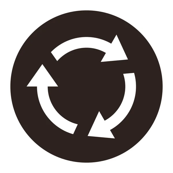 Repeat Sign Reload Icon Refresh Loading Reset Vector Symbol Isolated — Stock Vector