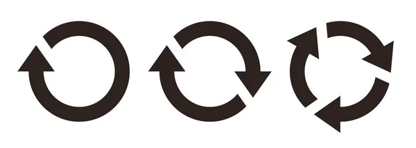 Repetir Signo Icono Recarga Actualizar Cargar Restablecer Símbolo Vectorial Conjunto — Archivo Imágenes Vectoriales