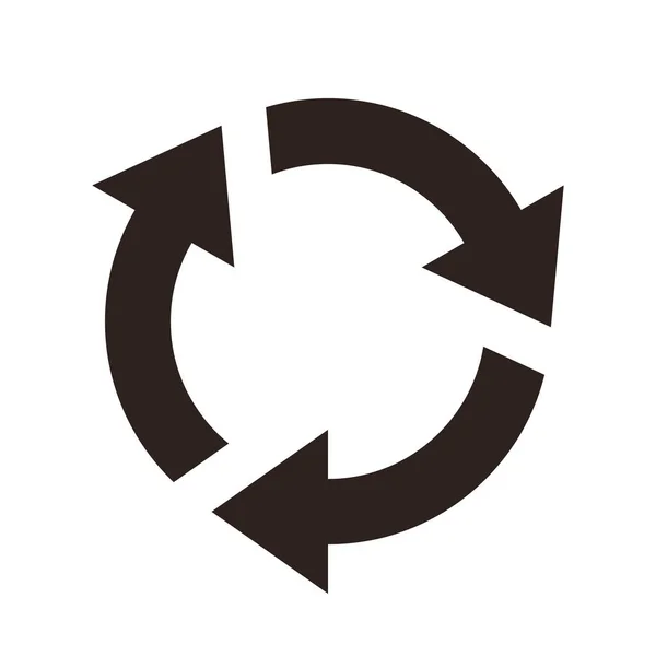 Repetir Signo Icono Recarga Actualizar Cargar Restablecer Símbolo Vectorial Aislado — Vector de stock