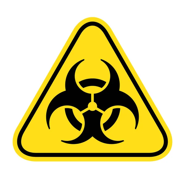 生物危害标志 在白色背景下隔离的生物危害警告标志 — 图库矢量图片