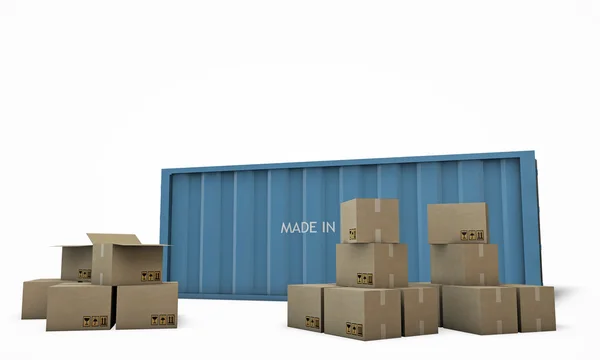 Schiffscontainer — Stockfoto