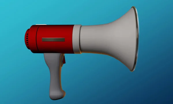 Megafone vermelho — Fotografia de Stock