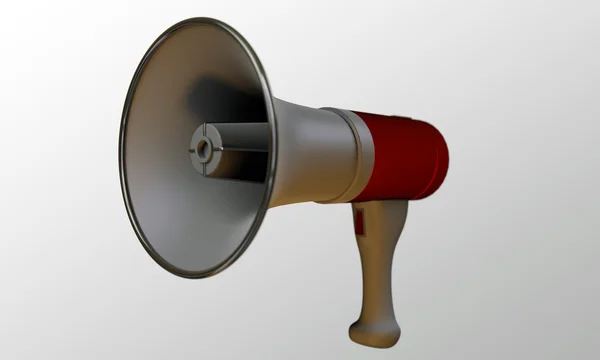 Czerwony megafon — Zdjęcie stockowe