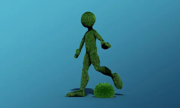 Verde hierba hombre —  Fotos de Stock