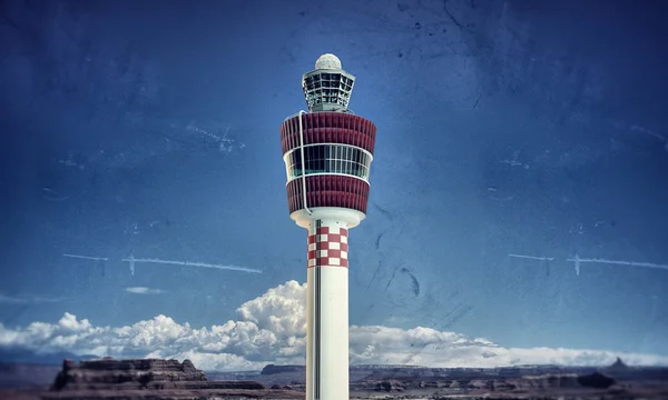 Torre do aeroporto — Fotografia de Stock