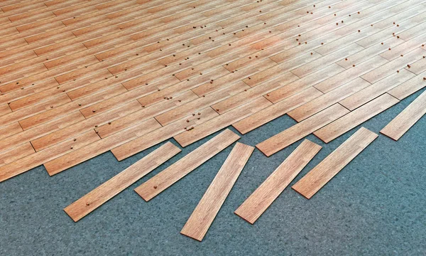 Parquet de madeira — Fotografia de Stock