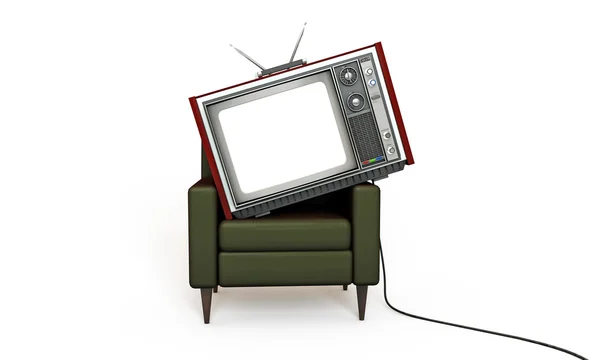 Vieille télévision — Photo