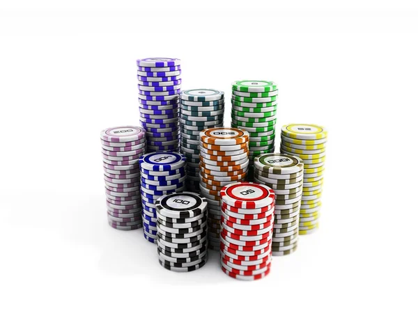 Fichas de Poker — Fotografia de Stock