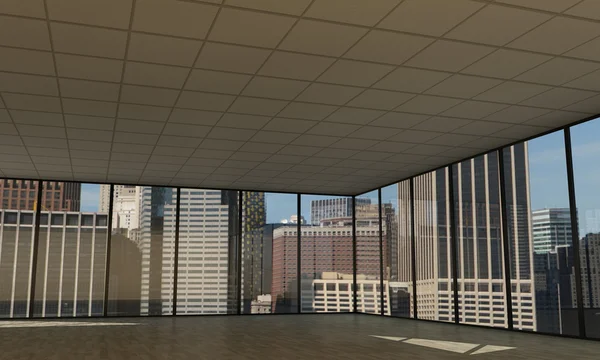 Büro in der Innenstadt leer — Stockfoto