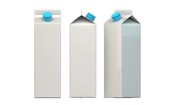 牛奶包装 — 图库照片