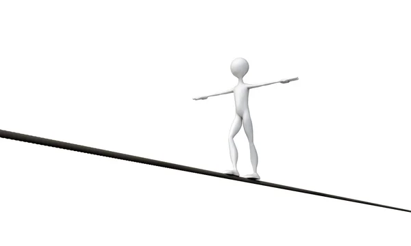 Tightrope walker — Zdjęcie stockowe