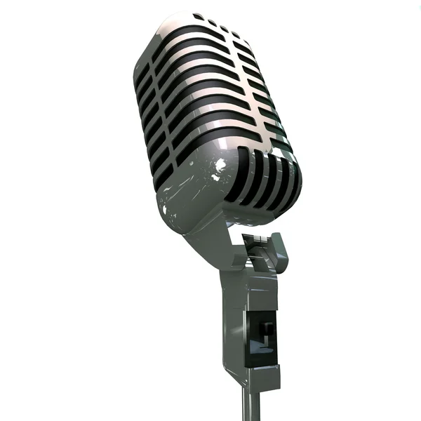 Gammel mikrofon – stockfoto