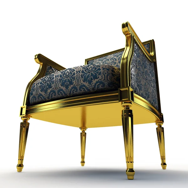 Goldener Stuhl — Stockfoto