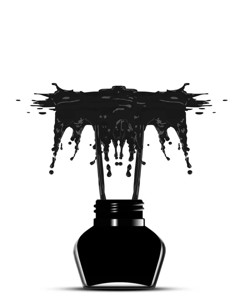 Black ink — Stock Photo, Image