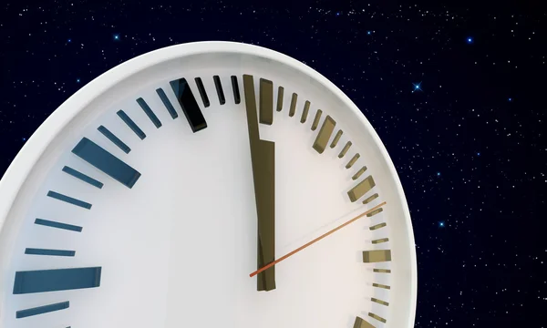 White clock — Stock Photo, Image