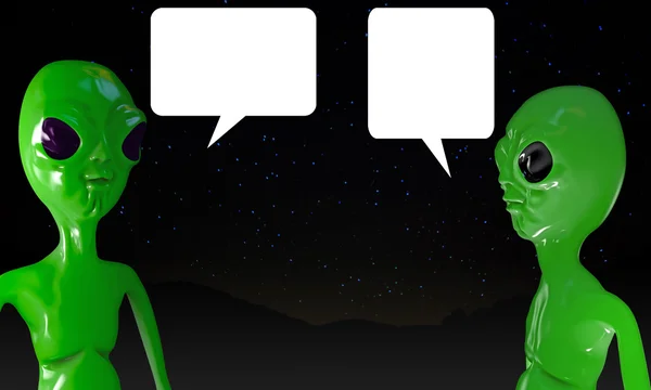 Extraterrestres hablando — Foto de Stock