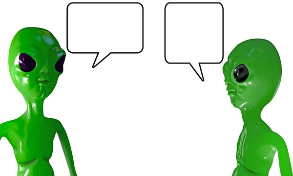 Alienígenas falando — Fotografia de Stock