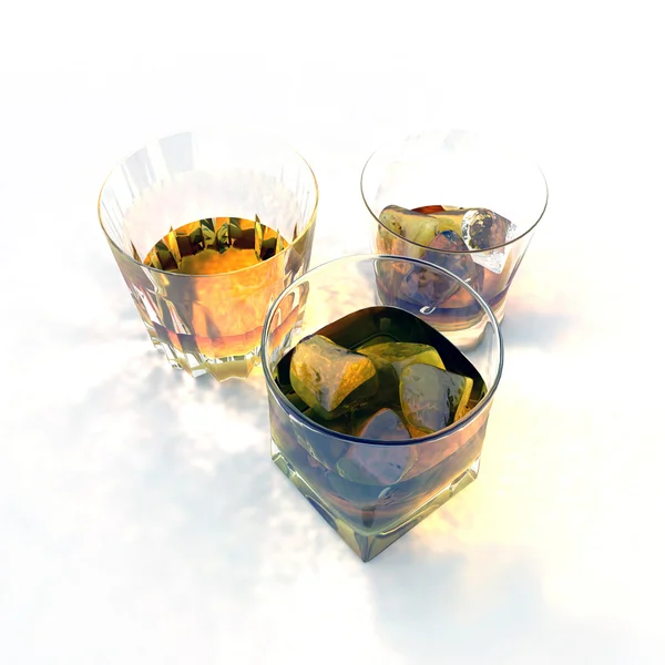 Szklanki whisky — Zdjęcie stockowe