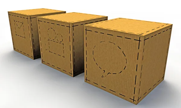 Cajas de papel — Foto de Stock