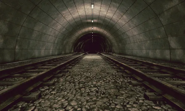 Železniční tunel — Stock fotografie