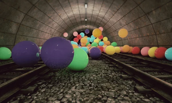 Tunnel ferroviario — Foto Stock