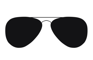 göz gözlük siluet