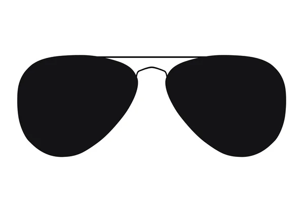 Očí brýle silhouette — Stock fotografie