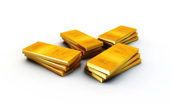 Gold ingots — Stock Photo, Image