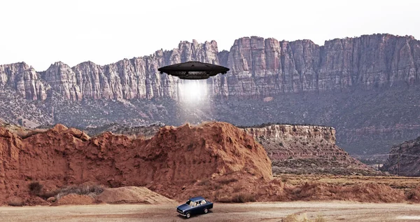 UFO abdution — Stok fotoğraf